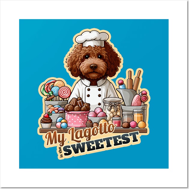 Lagotto Confectioner Wall Art by k9-tee